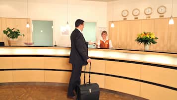 Check-in/check-out kiosk