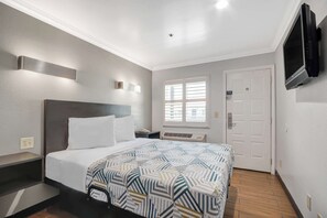 Down comforters, free WiFi, bed sheets