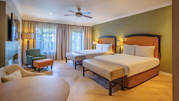 Ropa de cama de alta calidad y minibar
