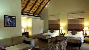 Ropa de cama de alta calidad y minibar