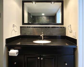 Bathroom sink at Ocean Manor Beach Hotel