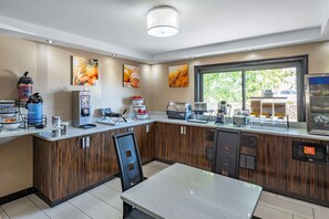 Free daily buffet breakfast