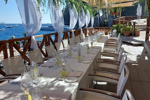 3 restaurants, serveren lunch, diner, Mediterrane gerechten