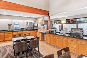 Free daily buffet breakfast