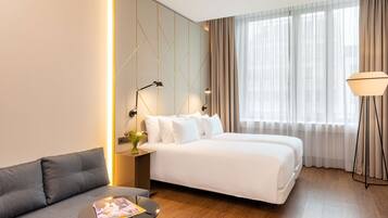 Family Room (3 Adults + 1 Child) | Premium bedding, minibar, in-room safe, desk