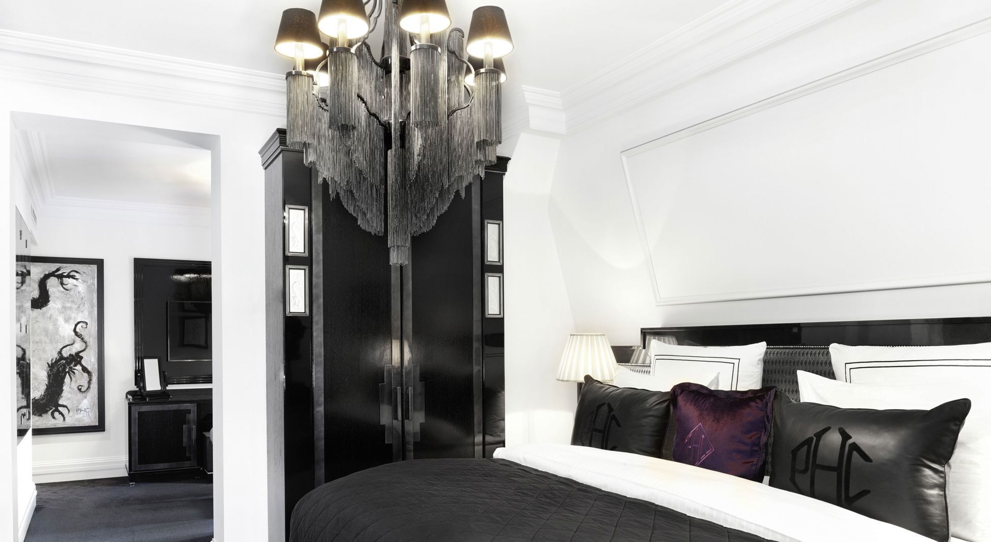 1 chambre, literie de qualité supérieure, couette en duvet d'oie