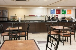 Free daily buffet breakfast