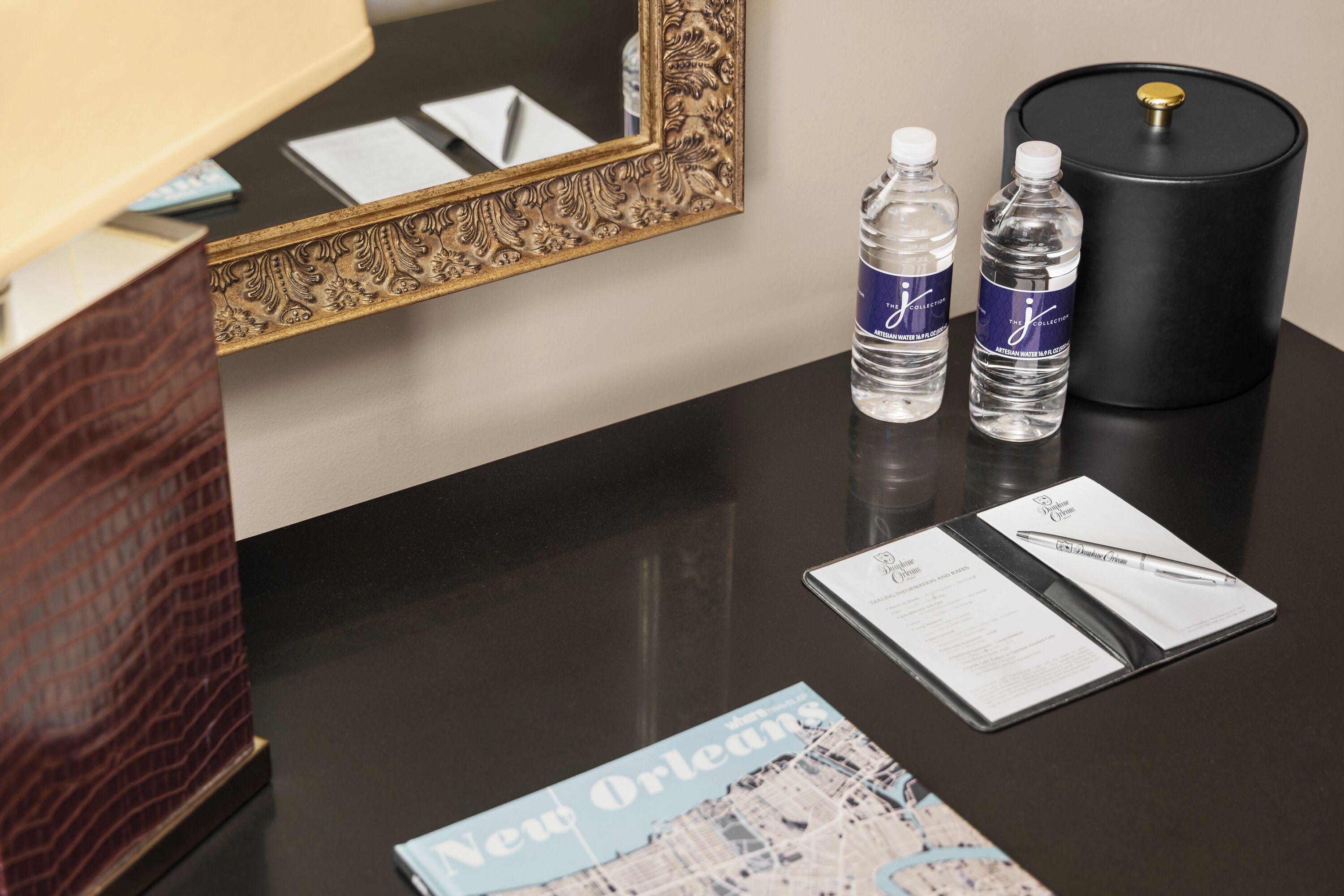 hypo-allergenic bedding, in-room safe, desk, blackout curtains