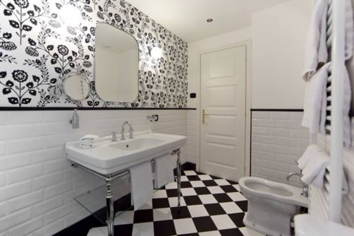 rainfall showerhead, hair dryer, bidet, towels