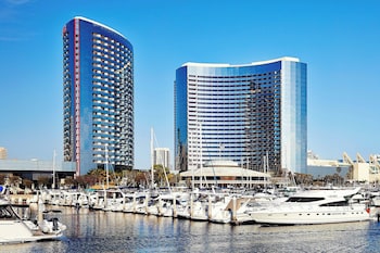 Hotel Exterior at Marriott Marquis San Diego Marina