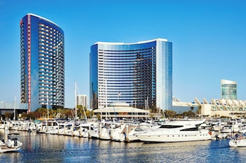 Hotel Exterior at Marriott Marquis San Diego Marina