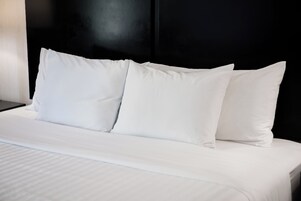 Queen Room - Disability Access | Desk, laptop workspace, blackout drapes, iron/ironing board