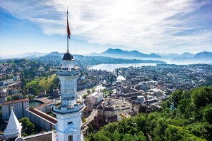 Blick von der Unterkunft