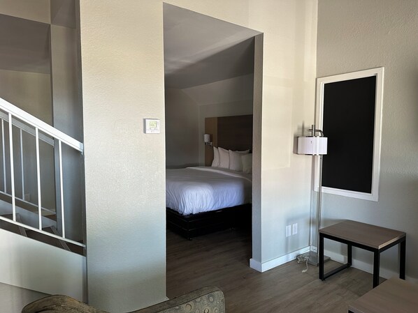 Premium bedding, blackout drapes, iron/ironing board, free WiFi