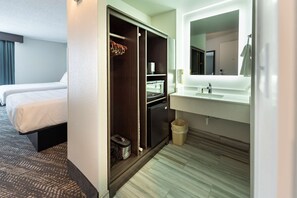 Standard Room, 2 Queen Beds, Non Smoking, Refrigerator & Microwave (Walk-in Shower)