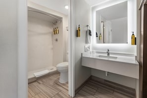 Standard Room, 2 Queen Beds, Non Smoking (Walk-in Shower;Pet Friendly) | Bathroom | Shower, rainfall showerhead, free toiletries, hair dryer - Best Western Plus Wausau Tower Inn (Wausau)