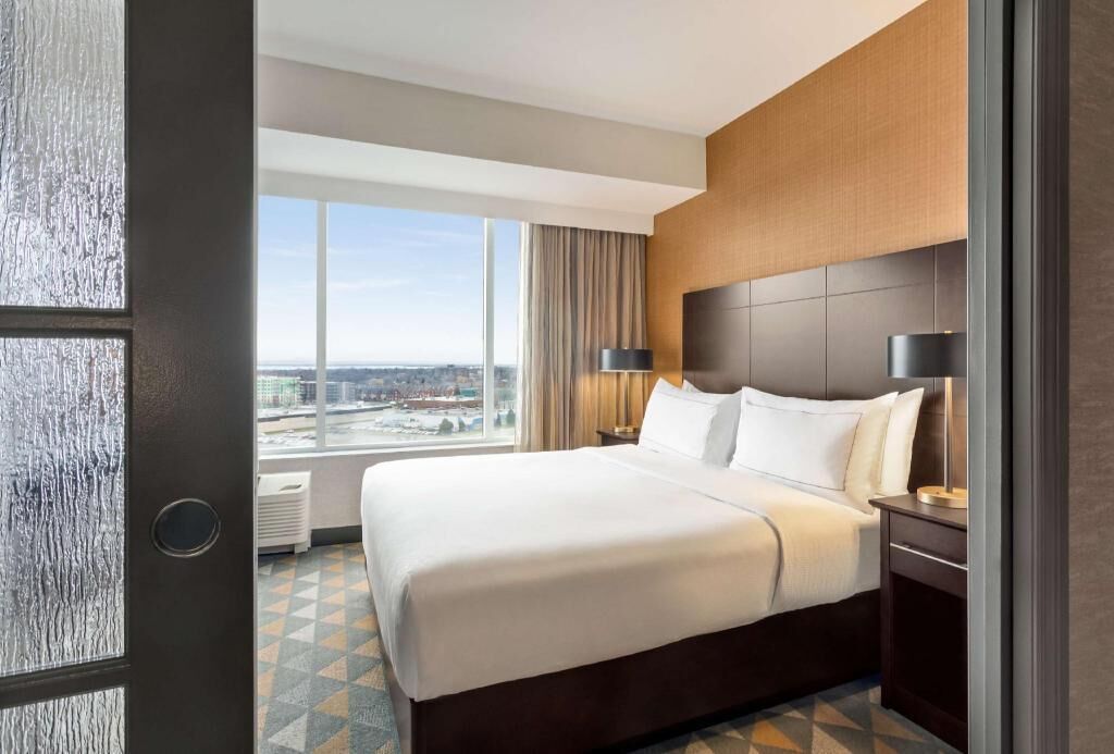 Premium bedding, down duvets, pillow-top beds, in-room safe