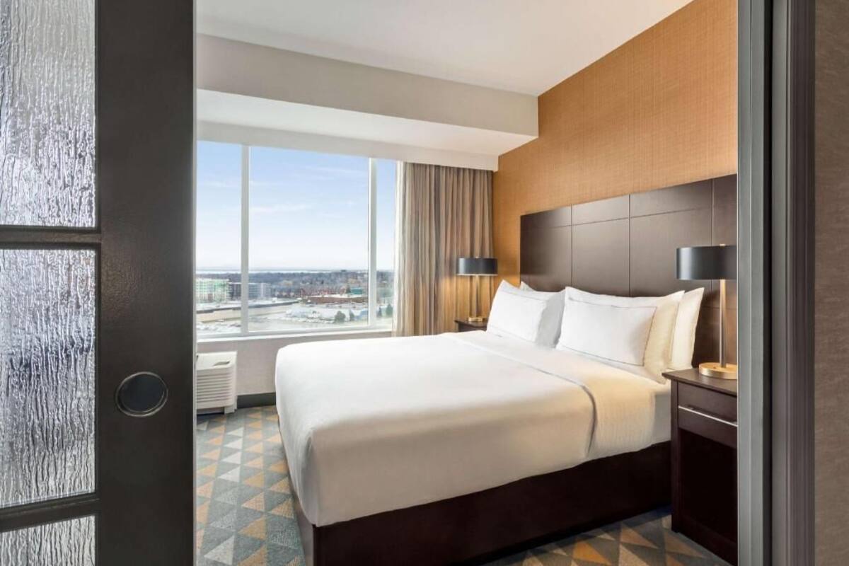 Premium bedding, down duvets, pillow-top beds, in-room safe