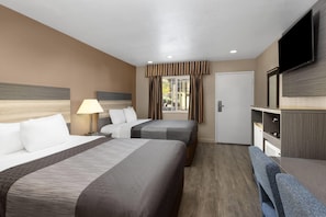 Room, 2 Queen Beds, Accessible, Non Smoking (Mobility/Hearing Impaired) | In-room safe, iron/ironing board, free WiFi, bed sheets - Travelodge by Wyndham Banning CA Near Casino/Outlet Mall (Banning)