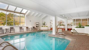 Indoor pool, seasonal outdoor pool