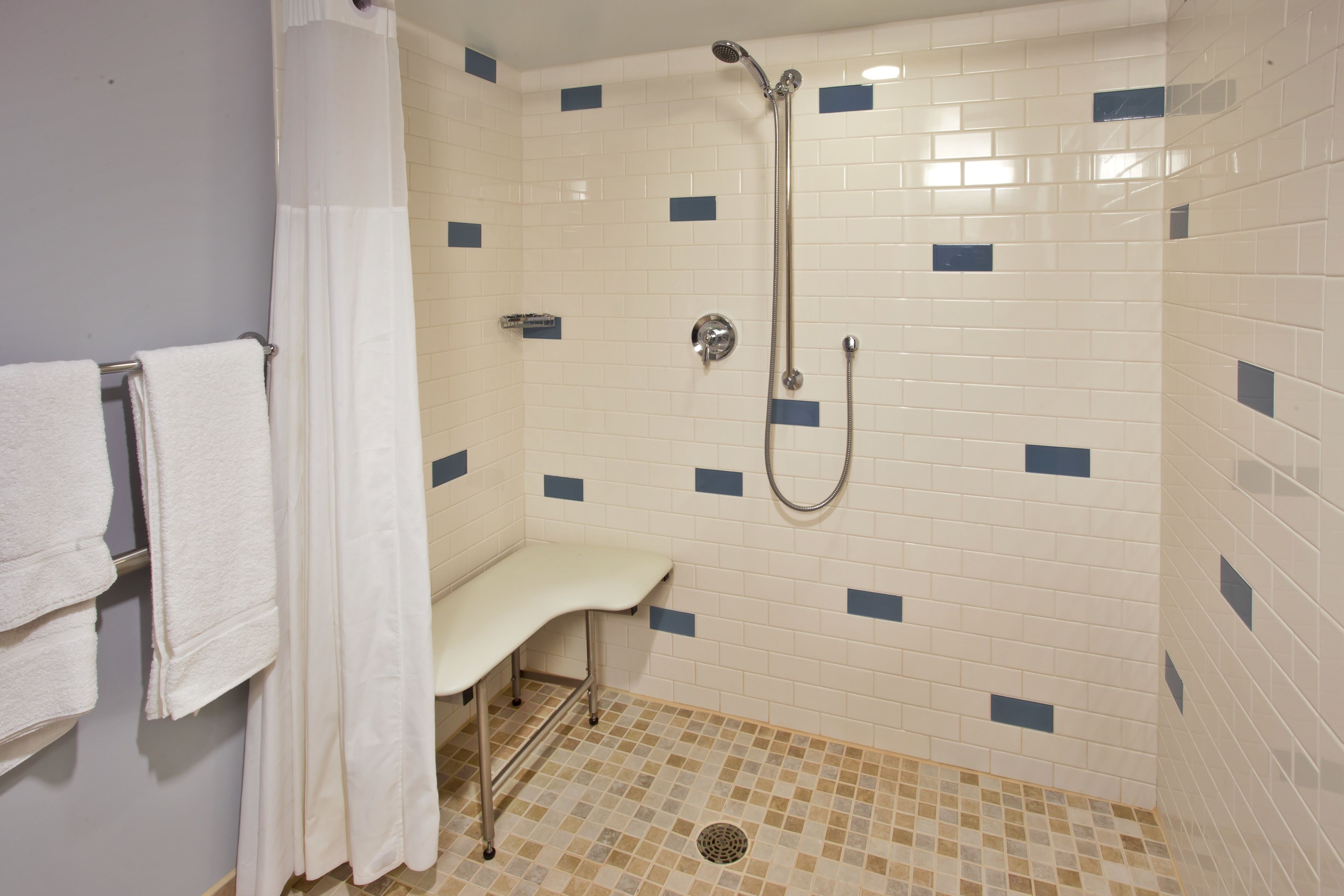 free toiletries, hair dryer, towels