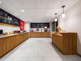 Free daily buffet breakfast