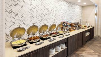 Daily buffet breakfast for a fee