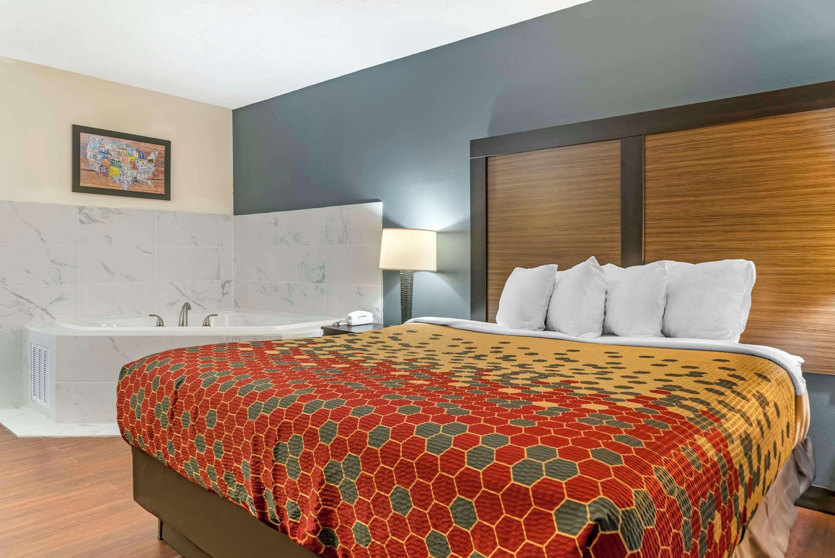 Premium bedding, desk, free WiFi, bed sheets