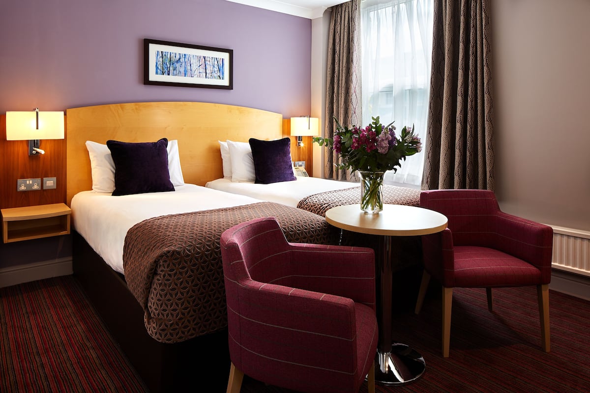 Hypo-allergenic bedding, in-room safe, individually decorated