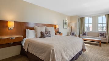 Premium bedding, down duvets, in-room safe, desk