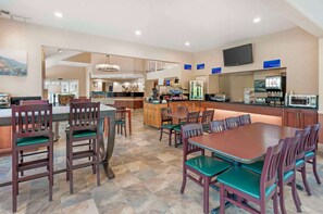 Free self-serve breakfast on weekends