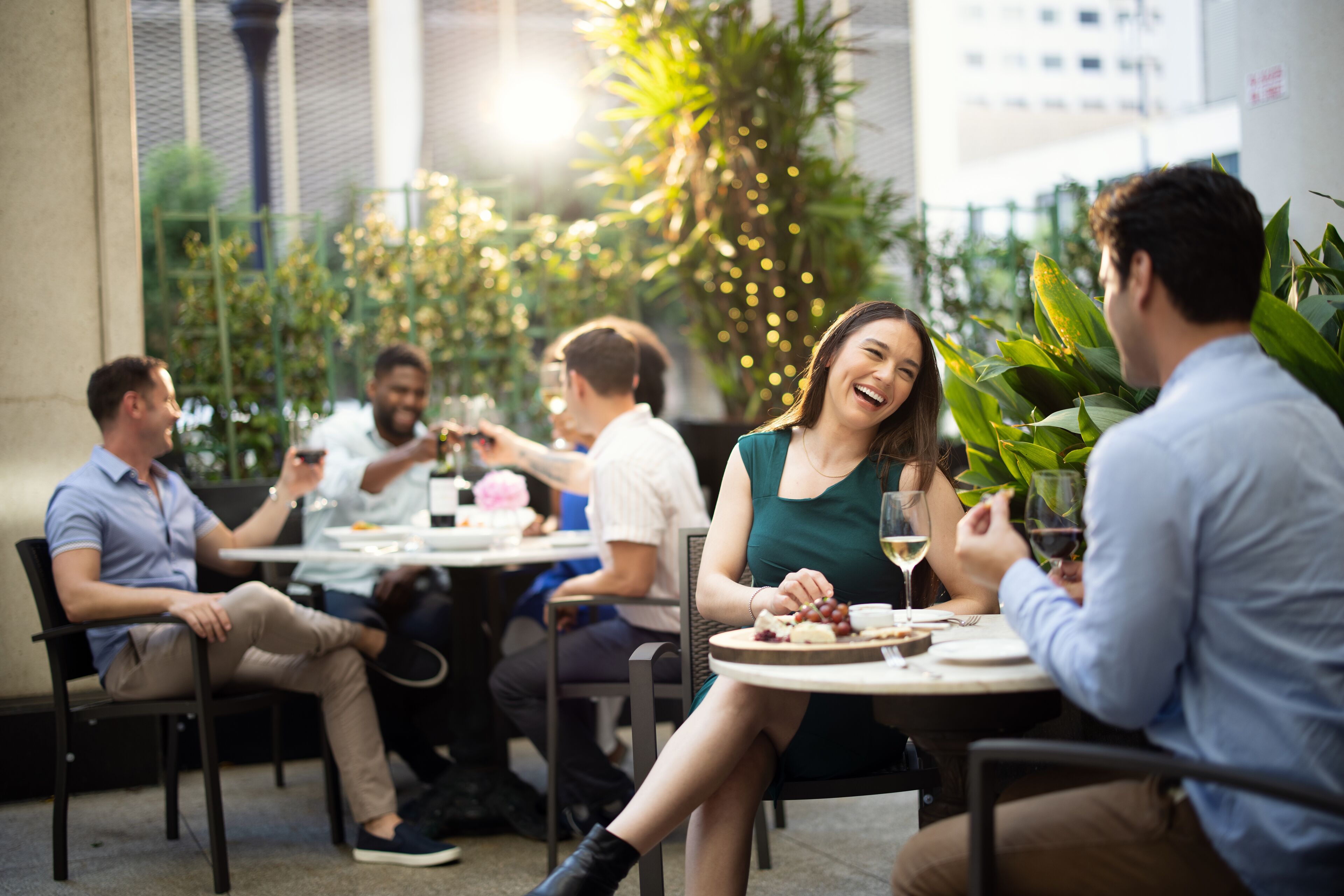 breakfast, lunch and dinner served