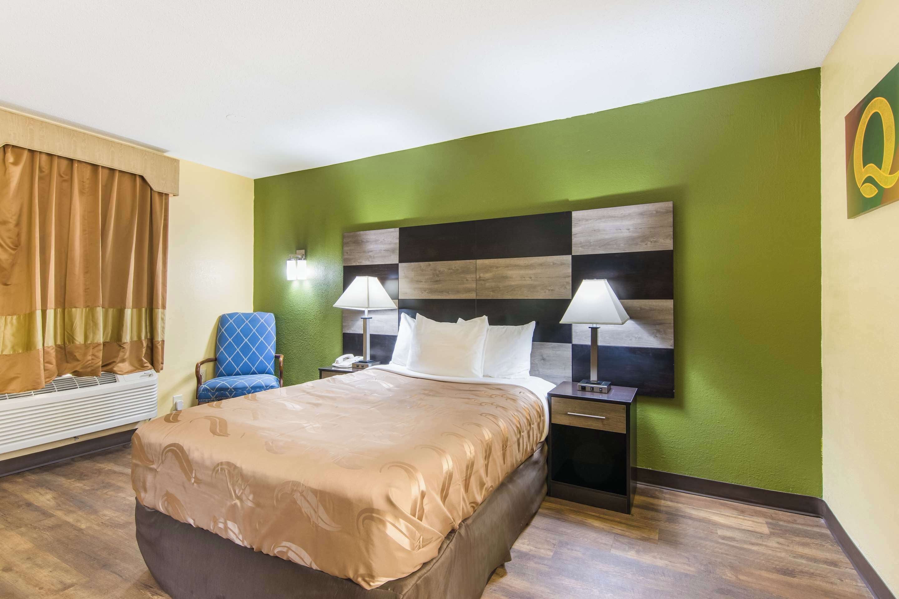 Down comforters, desk, iron/ironing board, rollaway beds