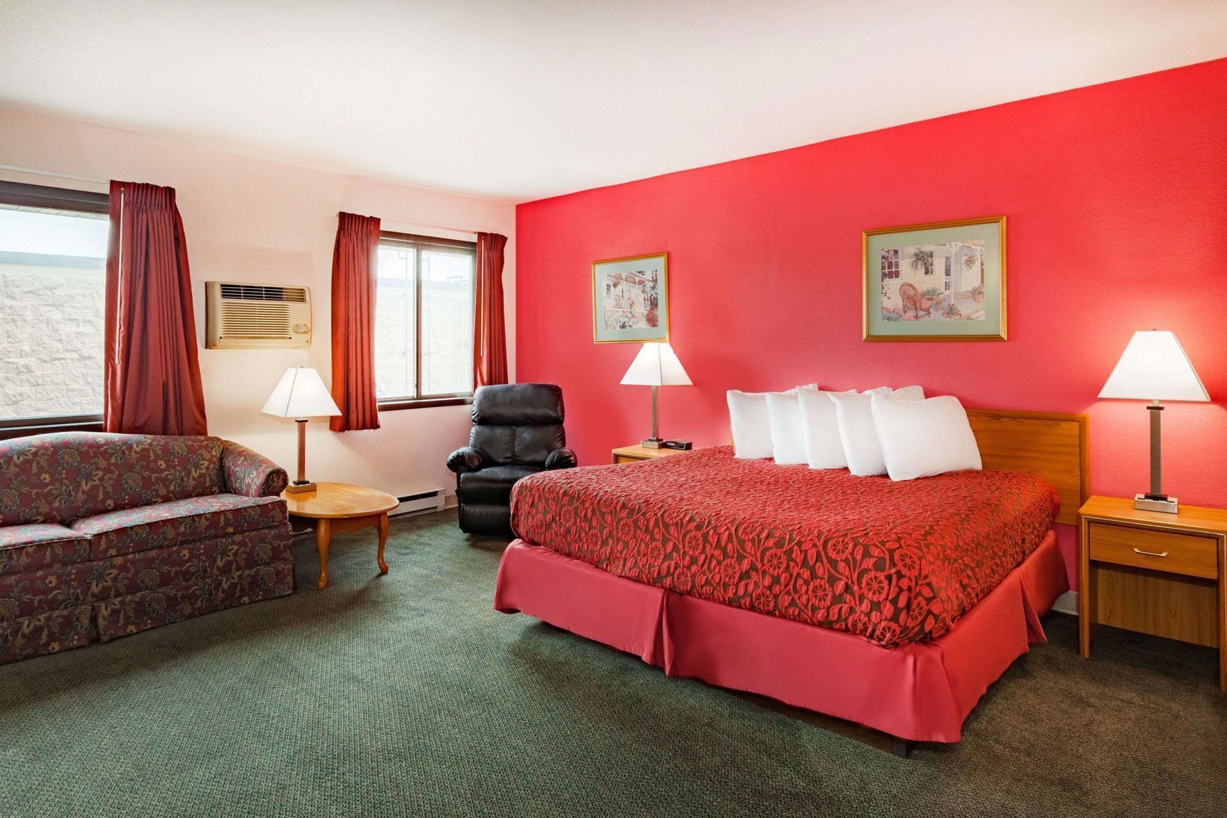 Desk, blackout curtains, free cots/infant beds, WiFi