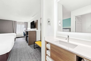 Standard Room, 2 Queen Beds, Non Smoking | 1 bedroom, premium bedding, desk, iron/ironing board