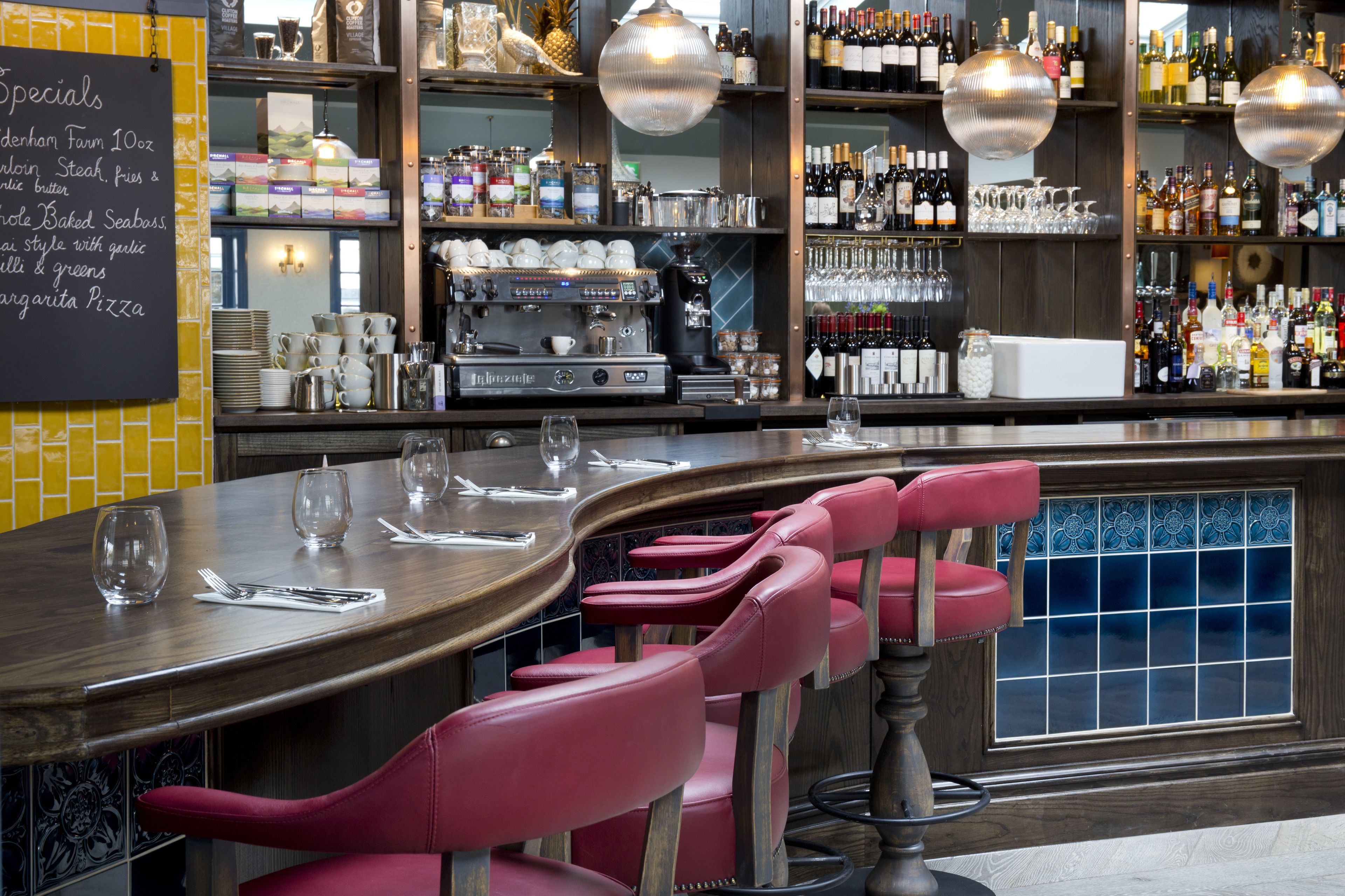 breakfast, lunch and dinner served