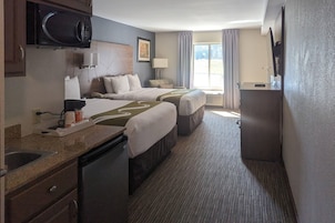 Deluxe Room, 2 Queen Beds, Non Smoking | Desk, iron/ironing board, cribs (surcharge), rollaway beds (surcharge)