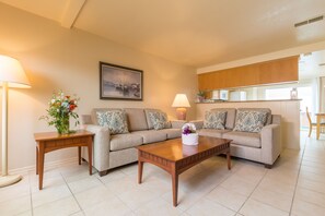 Suite, 2 Bedrooms, Non Smoking | Living area | Flat-screen TV, DVD player
