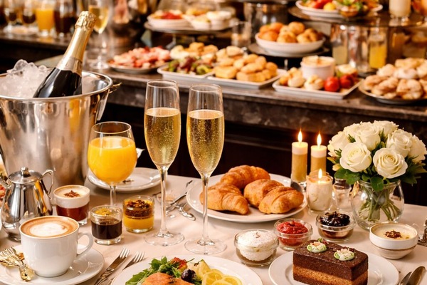 Petit déjeuner buffet servi tous les jours en supplément