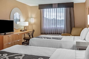 Deluxe Suite, 2 Double Beds, Non Smoking | Pillowtop beds, desk, blackout drapes, iron/ironing board