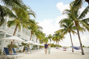 Free beach shuttle, kayaking