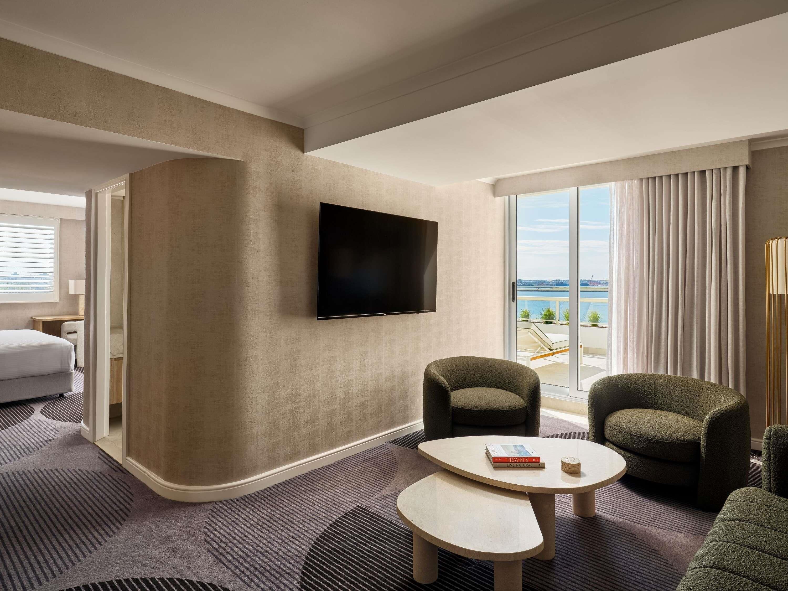 Suite, 1 King Bed, Terrace, Bay View | In-room safe, desk, iron/ironing board, free cribs/infant beds