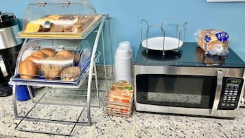 Free daily on-the-go breakfast