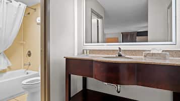 Chuveiro/banheira combinados, produtos de toalete grátis