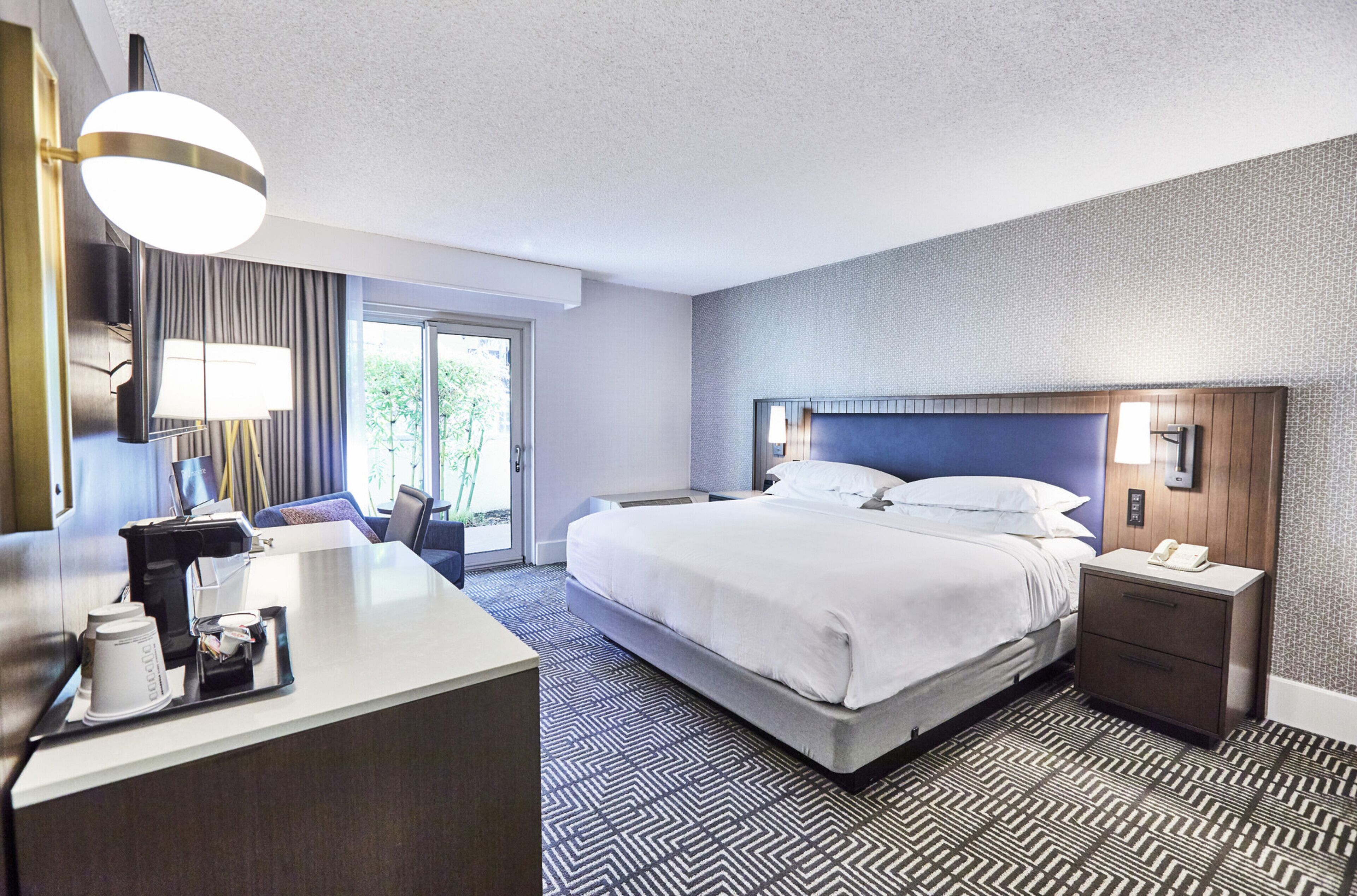 premium bedding, in-room safe, desk, iron/ironing board