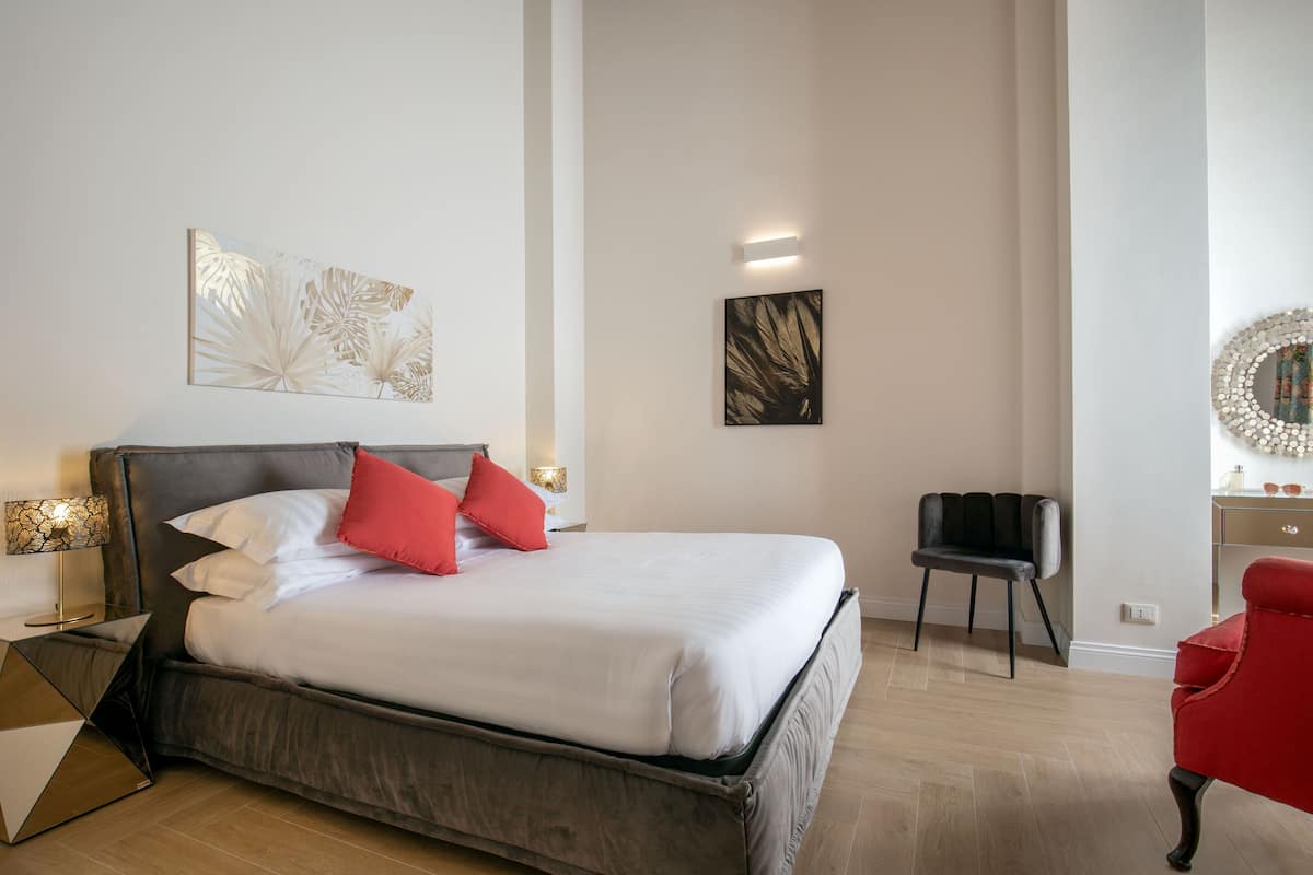 Apartamento premium (Via Di Ripetta 39) | 1 quarto, edredons de pluma, frigobar, cofres nos quartos