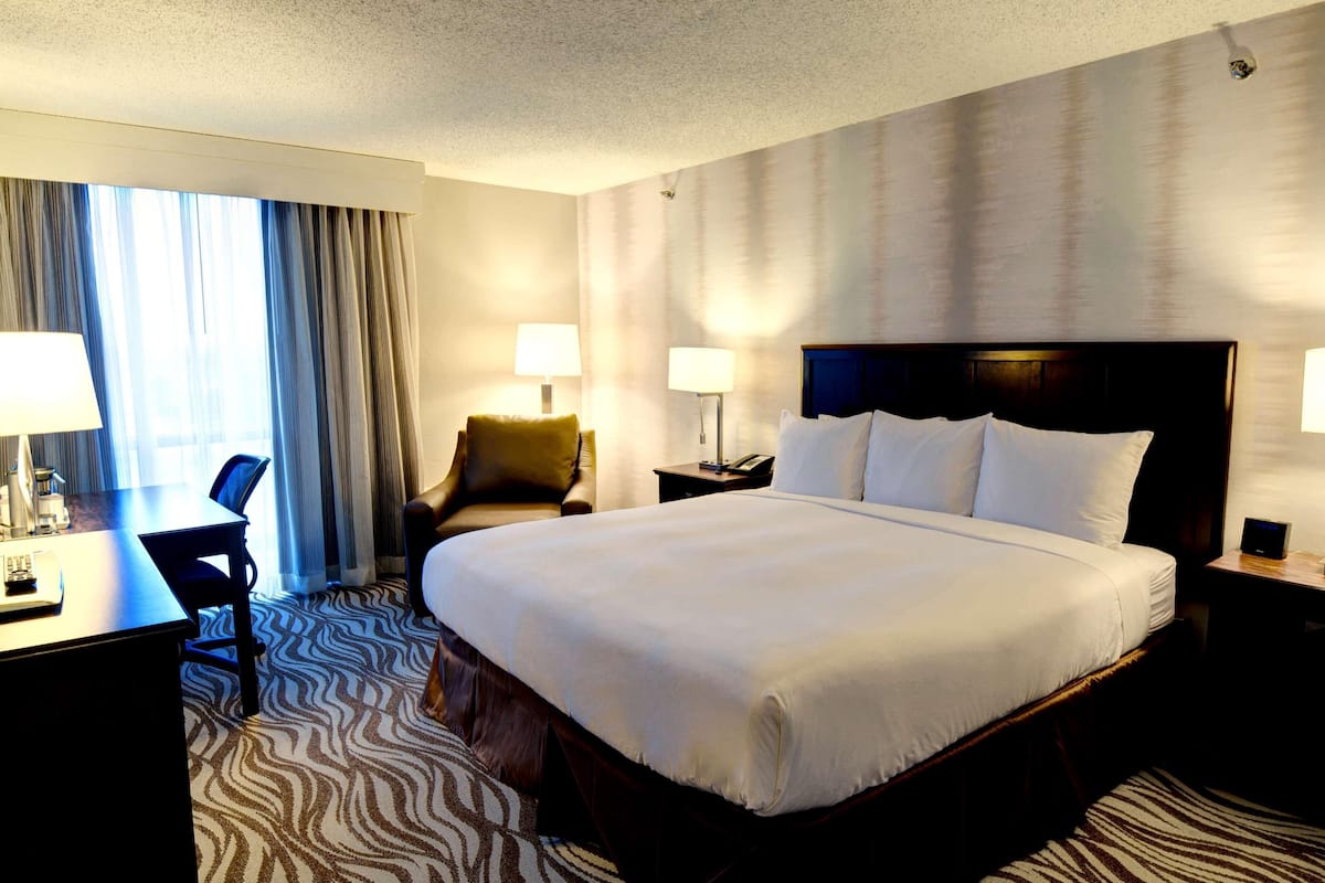 Egyptian cotton sheets, premium bedding, desk, laptop workspace