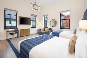 Suite, 2 Queen Beds | Premium bedding, down comforters, pillowtop beds, in-room safe - Hotel Indigo Boston Garden by IHG (Boston)