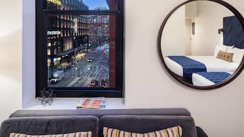 Suite, 2 Queen Beds | Premium bedding, down duvets, pillow-top beds, in-room safe