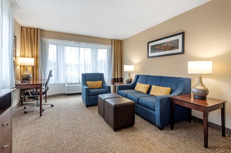 Suite, 1 King Bed with Sofa bed, Non Smoking (2 Person Sofa Bed) | Premium bedding, in-room safe, desk, blackout drapes. Comfort Inn & Suites Montpelier-Berlin
